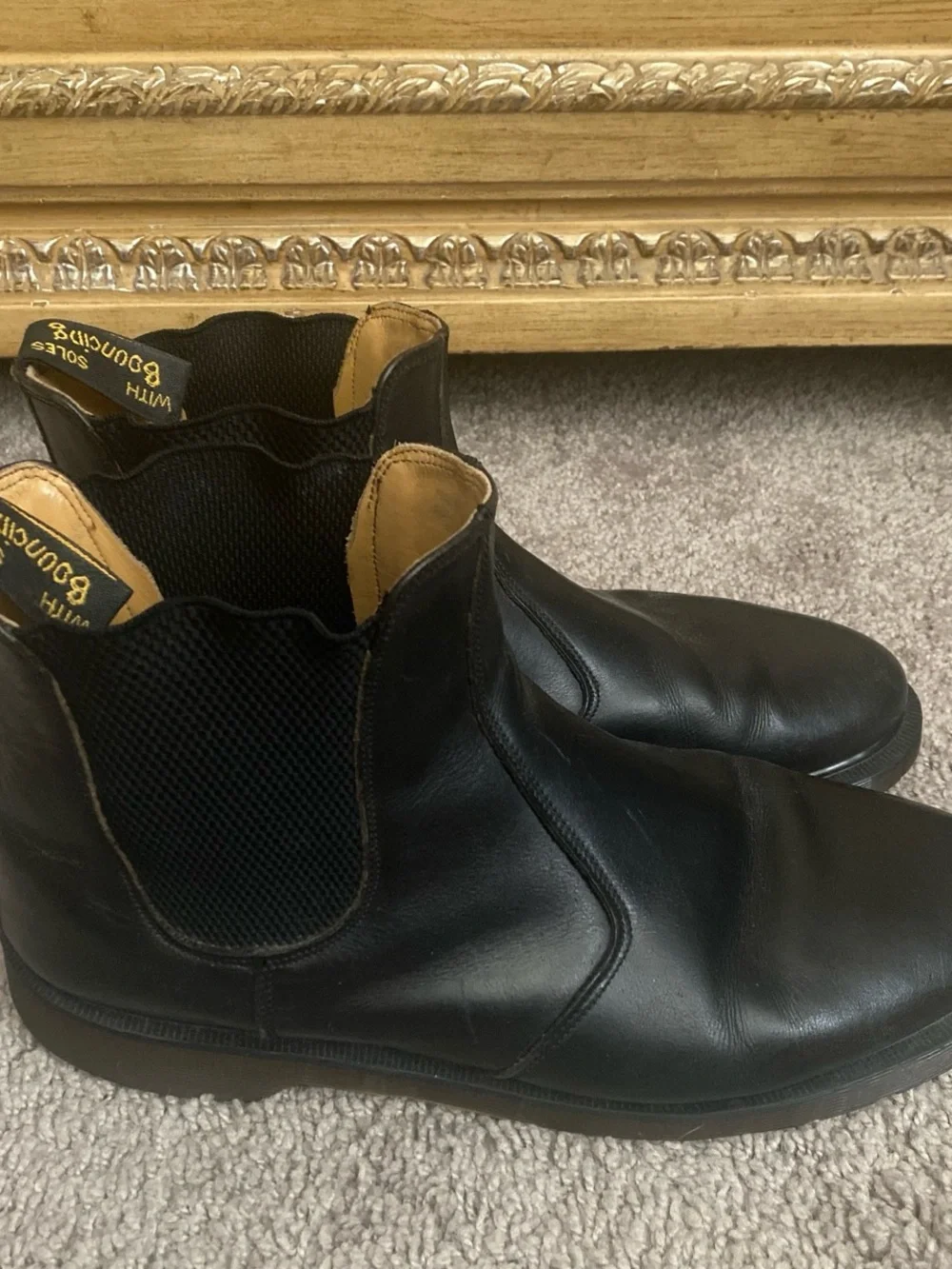 Dr. Martens Black Leather Chelsea  Boots men’s size 12